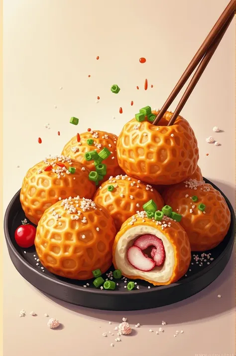 takoyaki for own business flyers