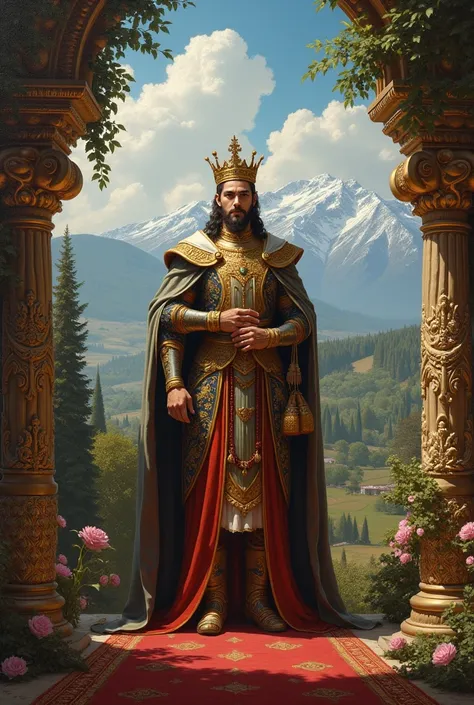 a majestic royal picture and text that says "Welcome to Aestheria"