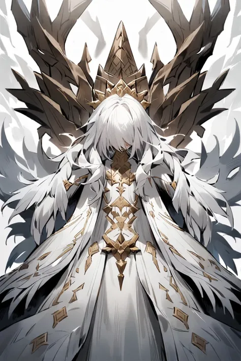 Create a king who has the power of the Dragon King who has white hair