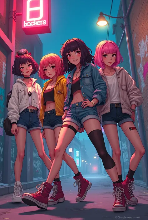 cute all-girl gang