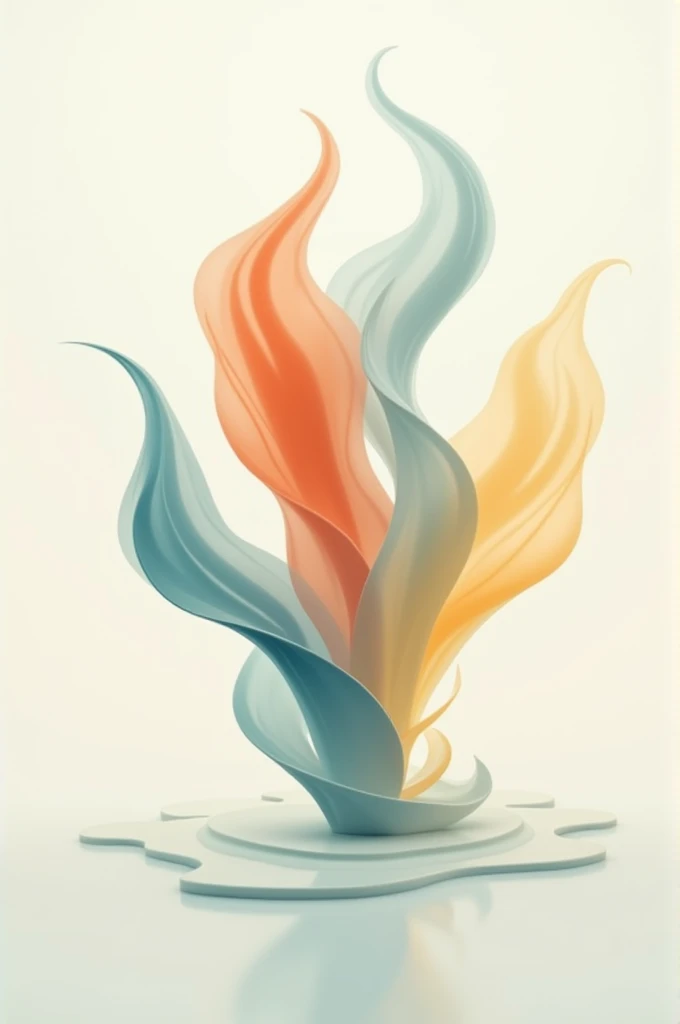 Four elements abstract with smooth texture