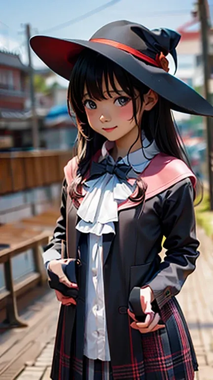 Red Triangular Hat 　 A Girl Wearing a Western Robe , Occupation is a Wizard 　  elaborate digital illustration,  Beautiful Artwork Illustrations,  amazing digital illustration、 Megumin appearing in Konosuba 　 Realistic Worldview of a Blessing to This Wonder...