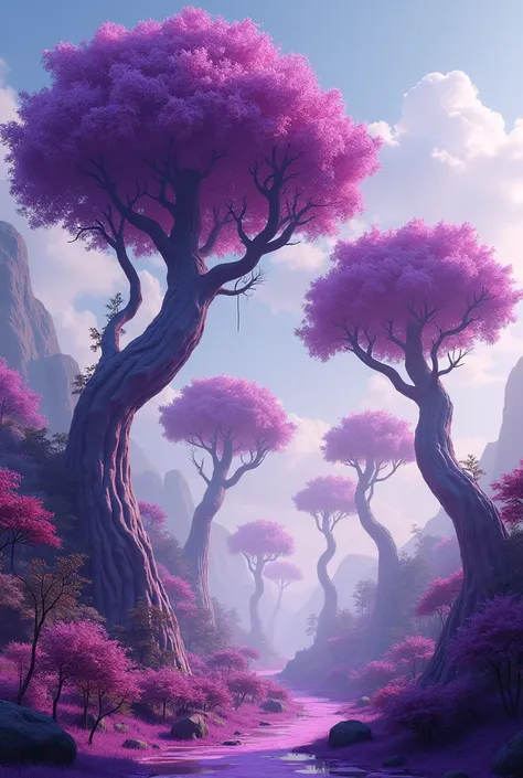 Purple trees 