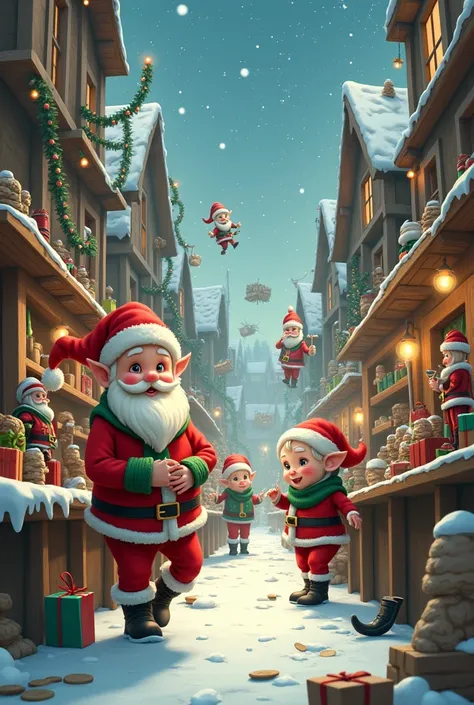 The daily routine of Santa Clauss elves in pictures