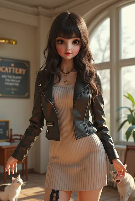 3d Lolita Caucasian Keka She is , 3d,  She has bright dark eyes and thick eyelashes. The face of the Baby doll , She has a mole hanging down on her beautiful cheeks and her dark brown hair with a long wavy hairstyle that reaches her belly
Da with a thick f...