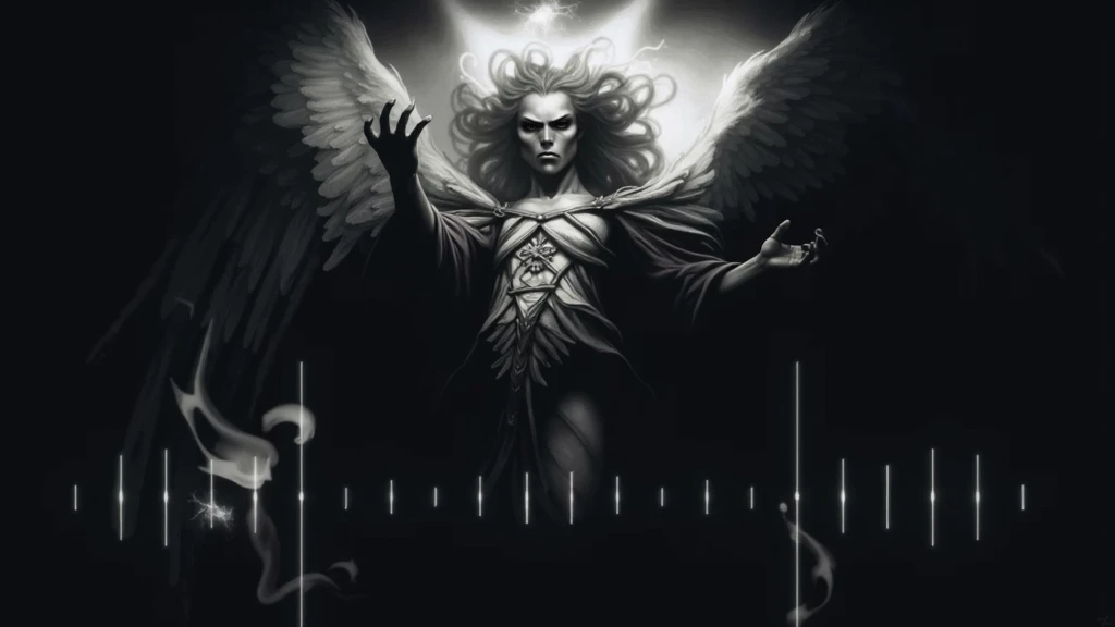 a black and white photo of an angel with wings, portrait of the death angel, the angel of death, portrait of the angel of death, dark angel, angel of death, concept art of god, dark high-contrast concept art, style of raymond swanland, the angel of death w...