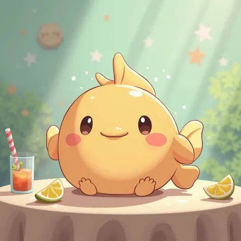 there is a small blowfish that is sitting on a table, blowfish , adorable animal, Beautiful and lovely, cute anthropomorphic blowfish , beautiful and cute, a blowfish  full of hope, blowfish  face only, anthropomorphicblowfish cute and adorable, Lovely and...