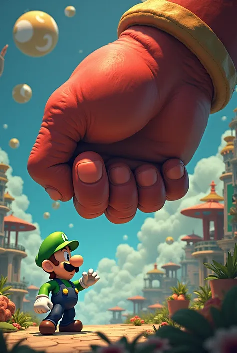 Luigi and Giant Knuckles