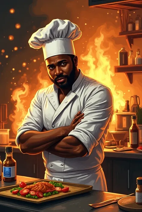 Chef negrito comic hot dot