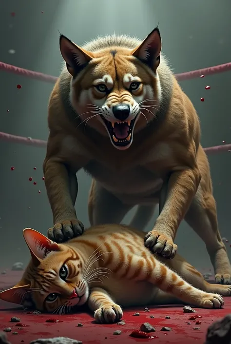 Indian dog win and cat dead in ring