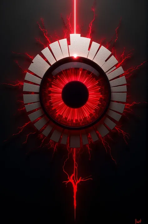 General the image of a sharingan that is the union between that of Itachi and that of Shisui