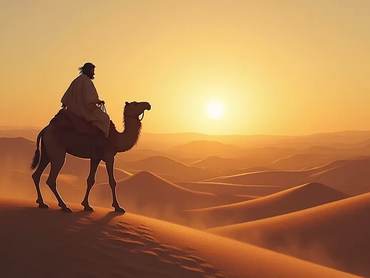 "Tell the story of Moses in the desert, focusing on his tireless leadership of the Israelites, the challenges he faced during the crossing, his relationship with God, and the lessons that emerged throughout this 40-year journey."