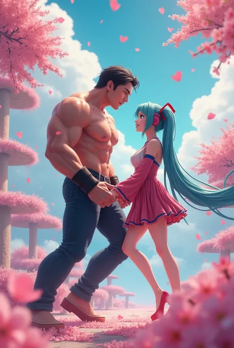 Jack Hanma and Hatsune Miku having a date