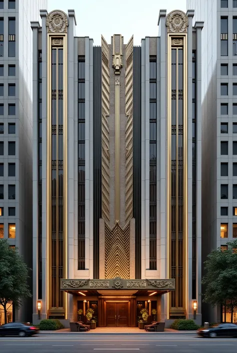 ART Deco style hotel façade 