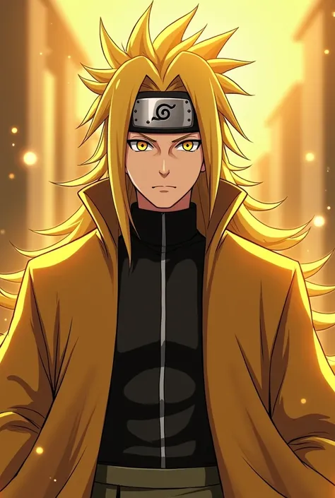  a character from Naruto (nukenin)  with the following description :  - Inspired by gold ,  famous for his ambition and manipulation skills .
Appearance:  He is a man of imposing posture and refined appearance .  His golden hair is long and smooth , always...