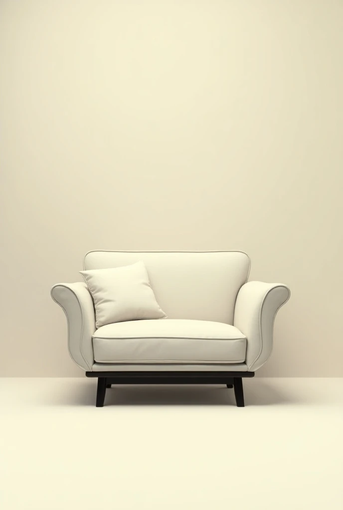 Make furniture style bf  cream background and black text only 