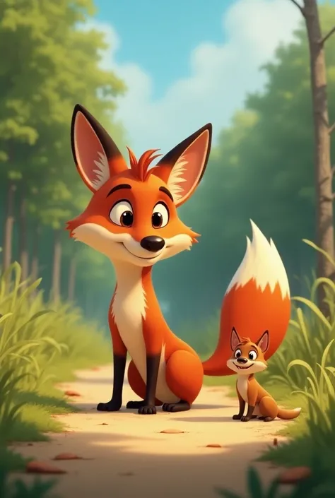 Make an animated image of a fox Sam was taught Max small dog brown and white to recognize animal sounds and smells and to find food in places he would never have imagined.