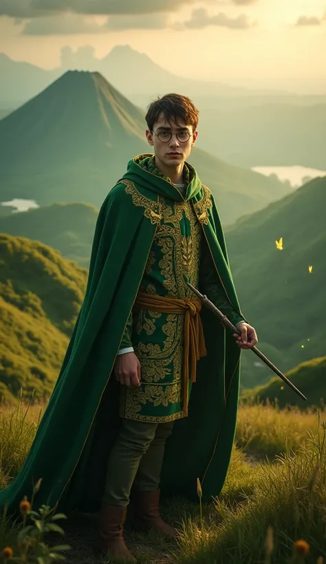 **Prompt for Harry Potter as the Embodiment of Rwanda (Enhanced and Realistic):**  

"Reimagine Harry Potter as the embodiment of Rwanda, blending his iconic face and features with the breathtaking landscapes, vibrant culture, and profound heritage of the ...