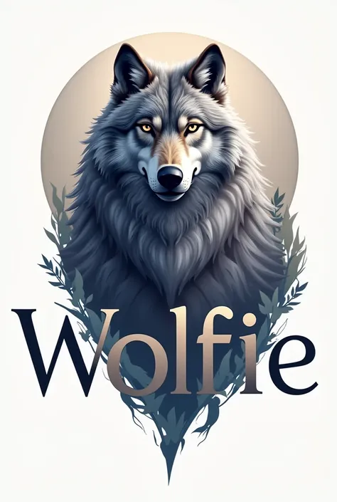 I want a logo for a e commerce book company named Wolfie in which it must have the concept the if we read books we will become king wolf