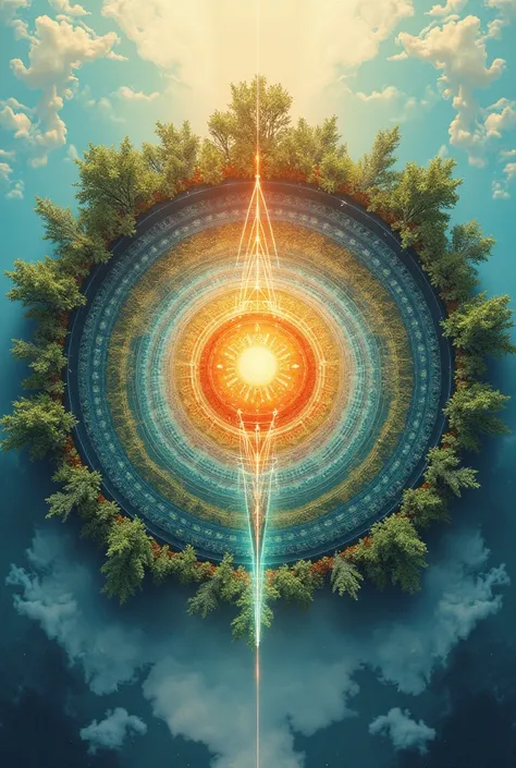 Simple mandala about climate factors: LATITUDE, altitude, relief and vegetation


