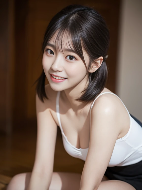   RAW photo, (8k), (  best quality:1.5), (Genuine), (Genuine:1.5),     ultra high resolution ,   very cute girl with clear white skin , Young Face、baby face、  RAW photo, 8k,   best quality,     ultra high resolution ,   small breasts、  slender figure、  bea...