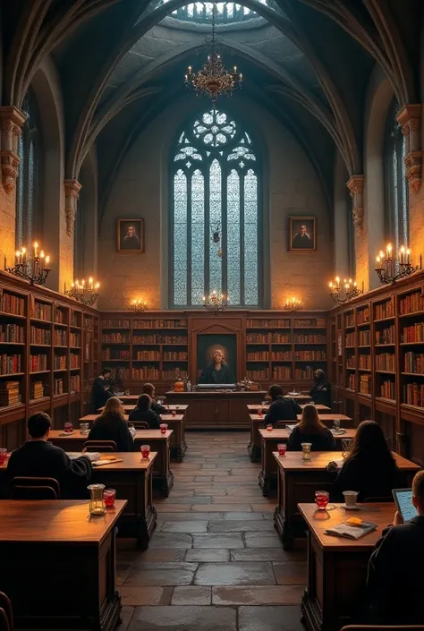 A need a design of the classroom with harry potter 