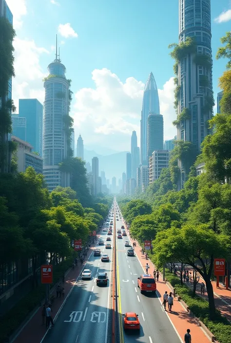 Guatemala City in the year 2050