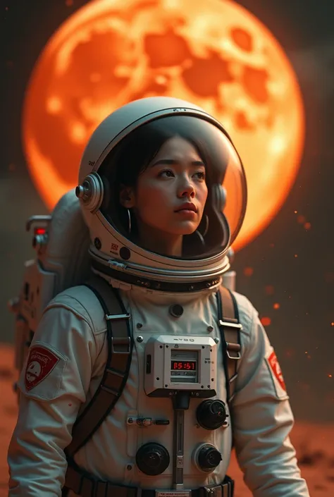 20-year-old astronaut traveling to the cinnamon-skinned moon with her tender background 