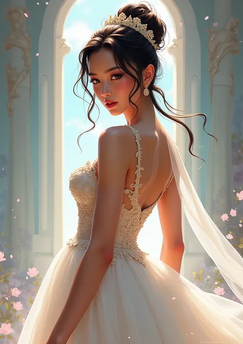 Chun Li dressed as a Bridal