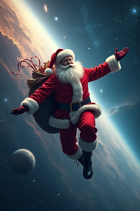 Santa Claus in space
