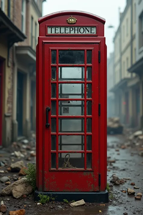 Telephone box during war 