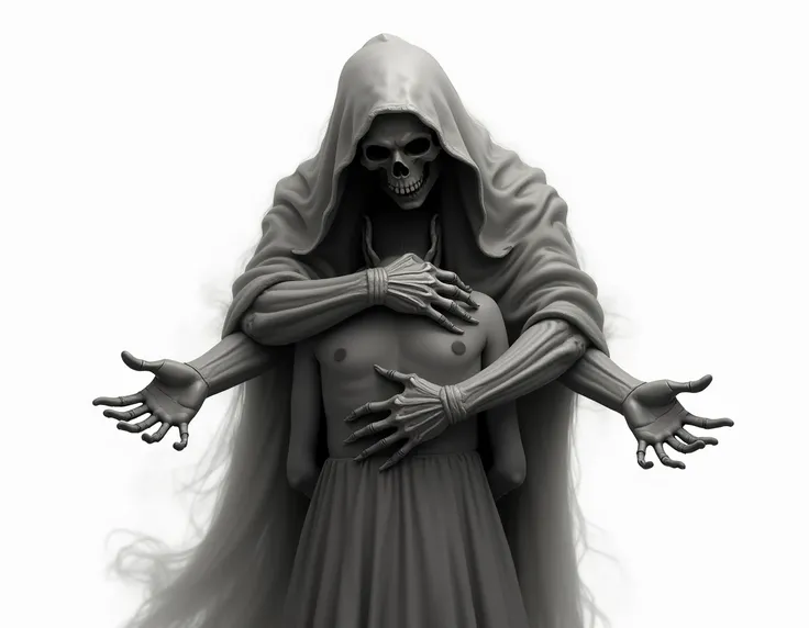 death with open arms png, white background