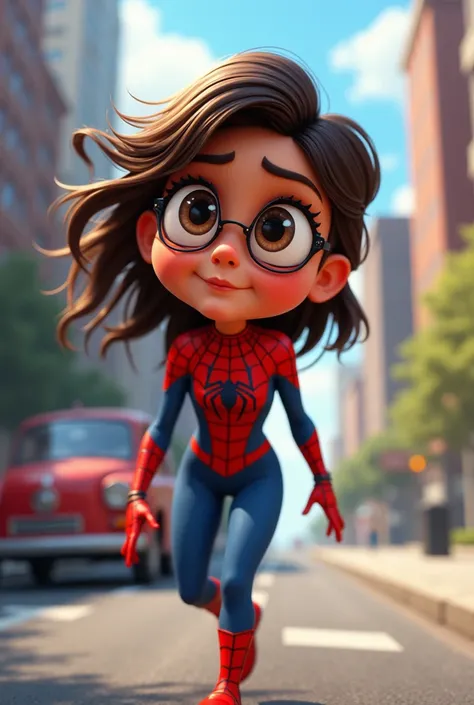 Animated dizzy Spidergirl