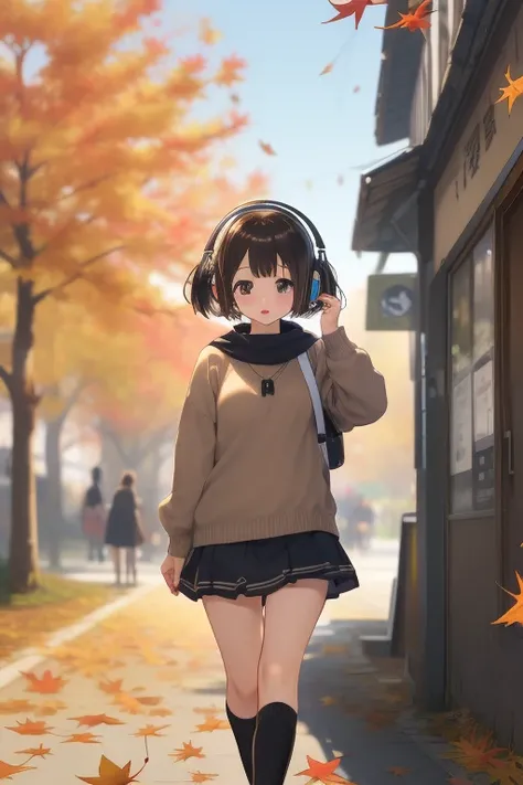  score_9,   score_8_up,   score_7_up,   score_6,   score_5_up,   score_4_upanime break，sonyの  headphonesを着用している:1.5、  headphones、  a very young girl 、Chubby Magical Girl  、Very short stature， toddler figure ，perfect anatomy、 Plump Lips、 review，unique hairs...