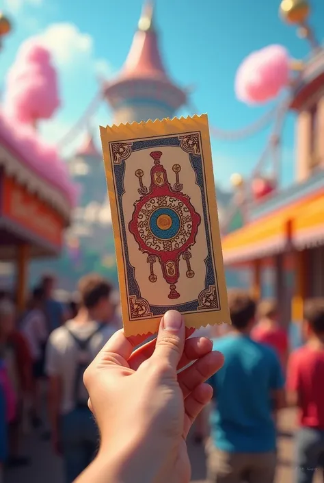 Amusement park ticket 