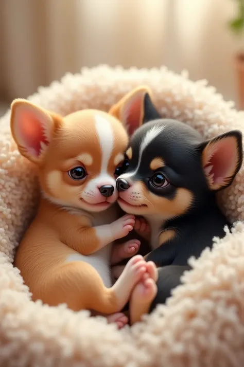 Chihuahua puppies family 