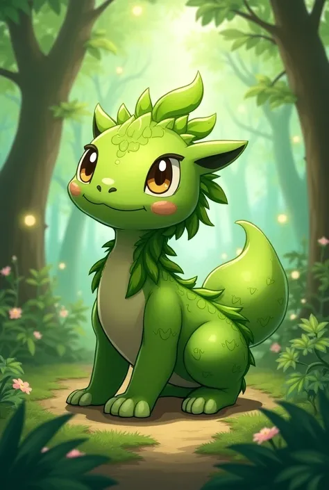 Green-themed Pokémon character