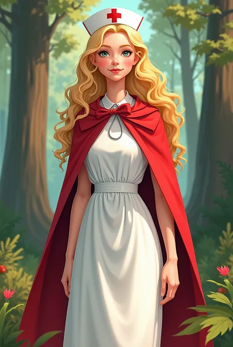  Little Red Riding Hood ,  nurse, with golden curls