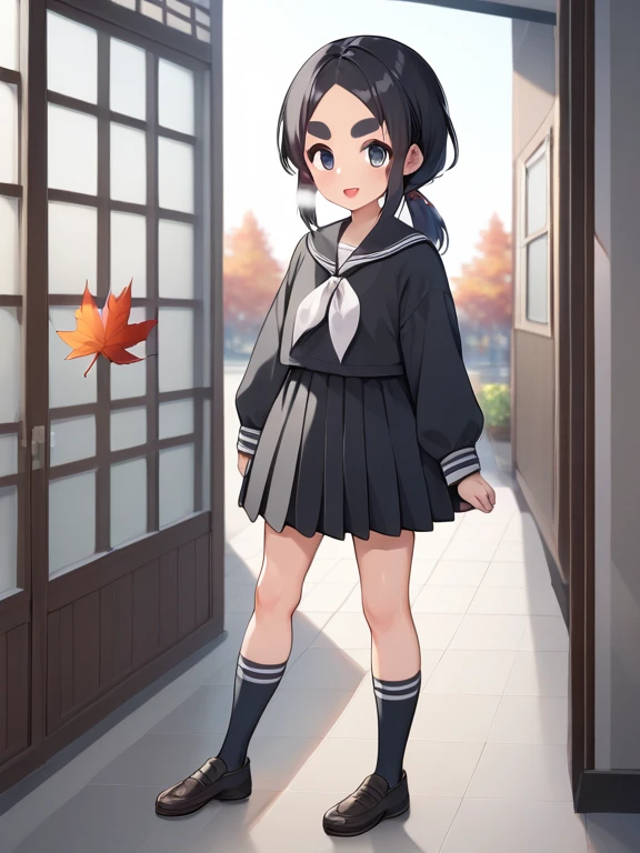  score_9,    score_8_up,    score_7_up,    score_6_up,    score_5_up,    score_4_up,Anime BREAK，nsfw， best quality，masterpiece，(， detailed background :1.2)， Fisheye Lens ，( Black Ankle Socks    :1.5)、 Im the same eye height ， wearing a black long sleeve sa...