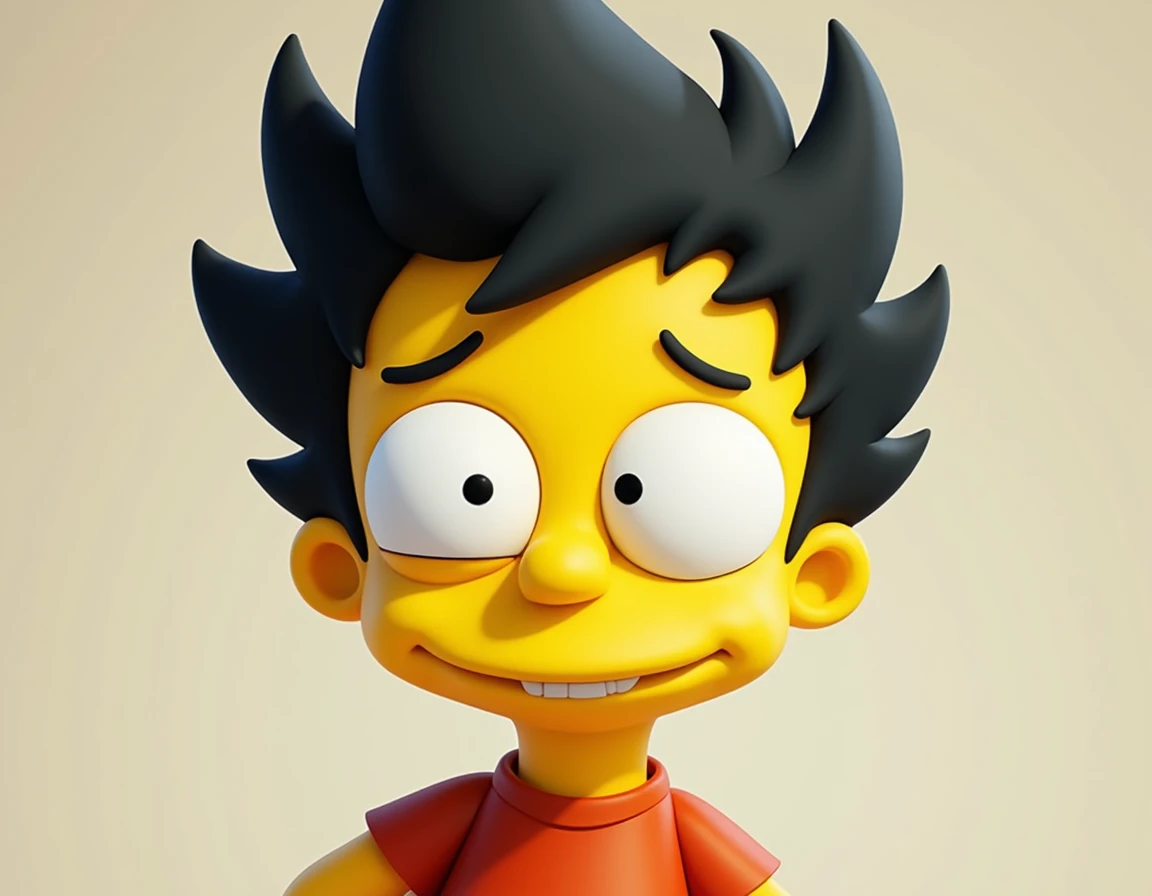 Simpson-style black-haired boy