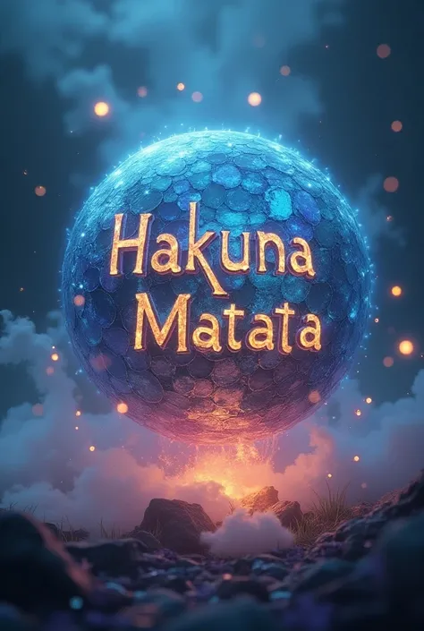 Dragon sphere with Hakuna Matata writing 