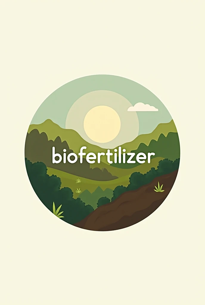  Create a logo for a company that sells compost bin biofertilizer,  use the colors green , brown and moss ,  make a round and geometric art , In the middle write BIOFERTILIZER ,  get inspired by the art of the Canva app.