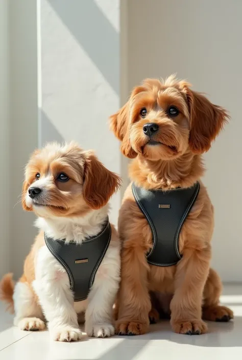 straps, countermarked harnesses and collars with a more up-to-date style for pets 