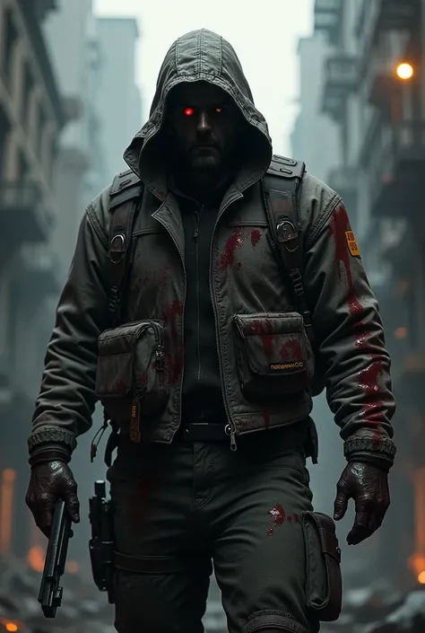  Create a character inspired by the Ubisoft video game The Division 2 with an extremely dark and bloody appearance,  that exudes a murderous and dangerous air .  The general style must be very dark and aesthetic ,  capturing a dark vibe .

Detalles adicion...