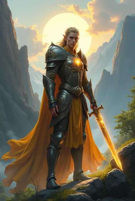 Create a half-elf paladin that has strong traits