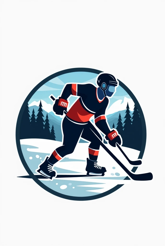 Create a logo with the theme Oberbayrische Oberpfalzische Eishockey Freunde 
