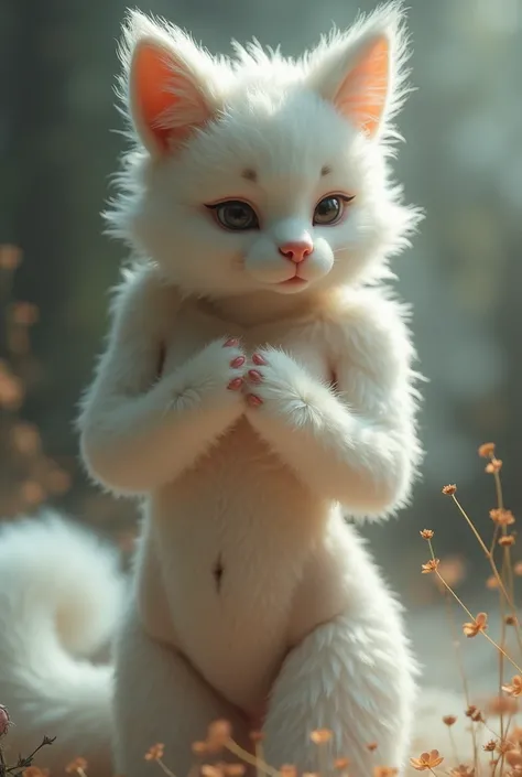 An Anthropomorphic Furry with white fur +18