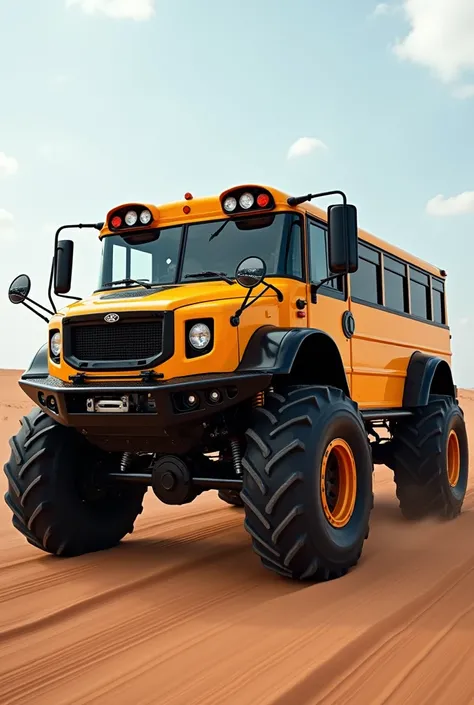 offroad mclaren school bus from the future 
