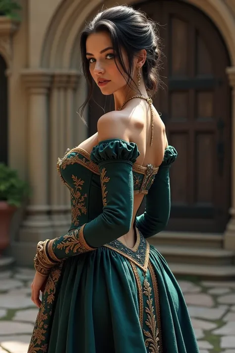 Emily Clarke with big ass in dress medieval