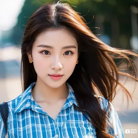  Asian women with a round face , Korean cosmetics ,Has a pinkish-red shiny skin.,Glowing Body , have a skin like shiny glazed tiles..,In a tight-fitting dress,Bright dark colors , Beautiful girl,   Ponytail,extra long hair, 2 meters , ผมยาว blows up in the...